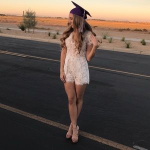 White Lace Romper